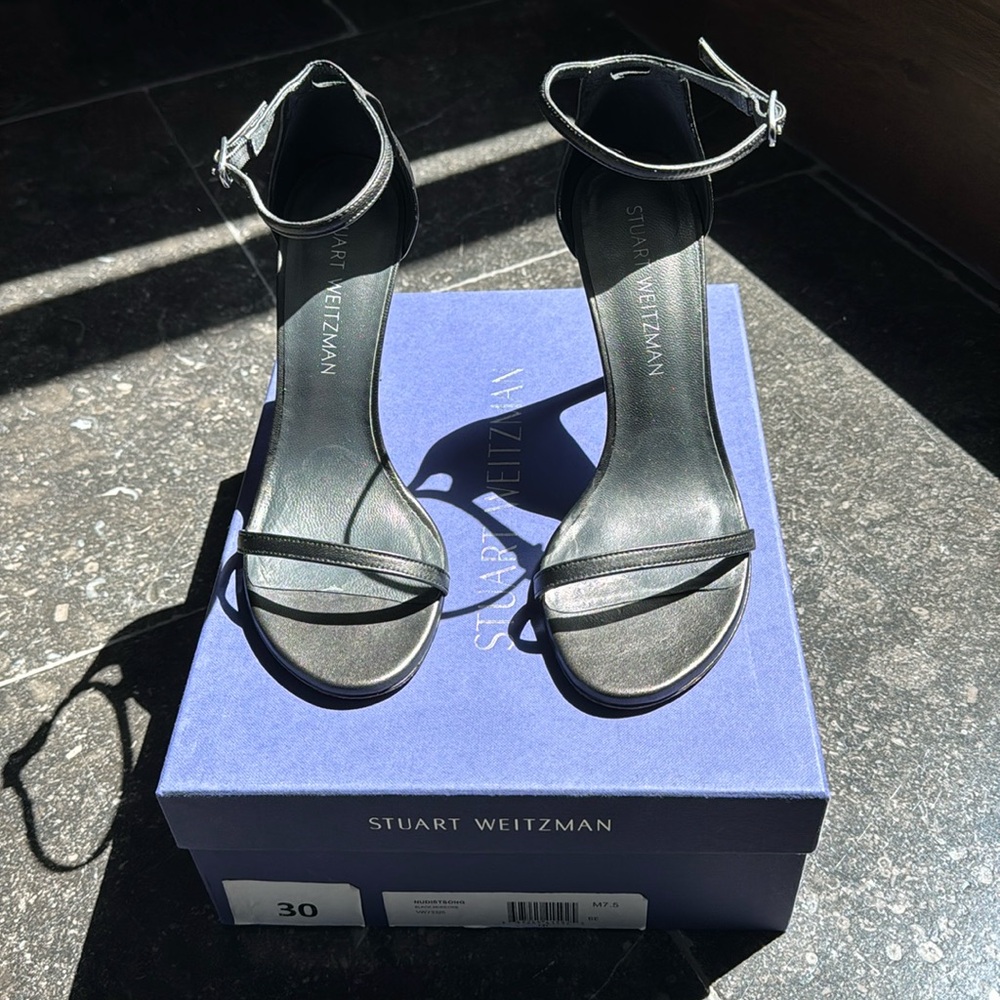 Stuart Weitzman Nudistcurve Black Heels - Size 7.5 - Worn Once